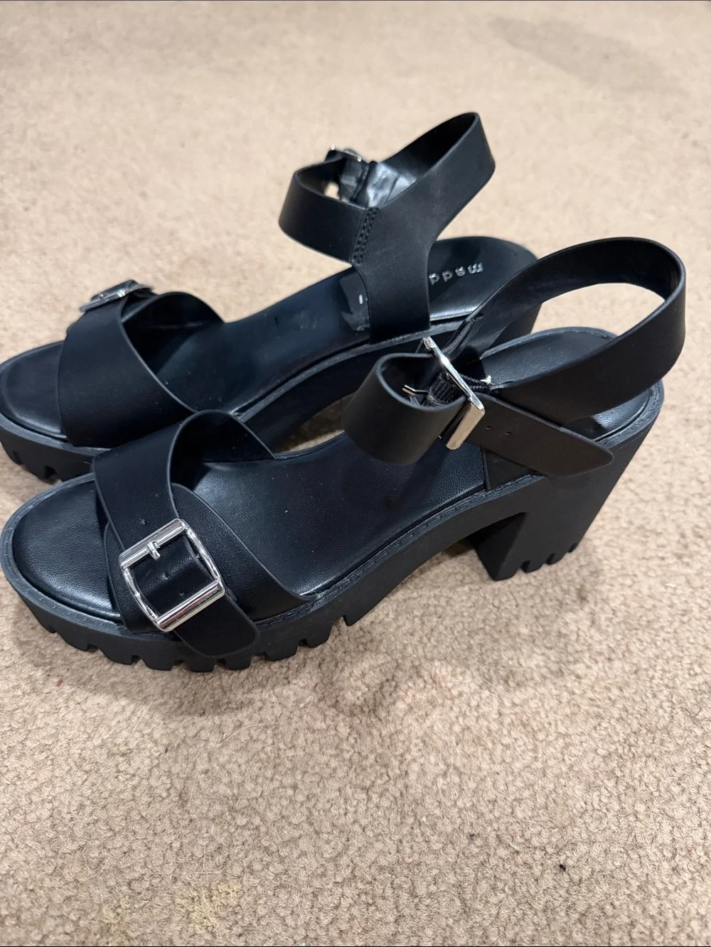 Madden Girl Chunky Buckle Platform Sandals